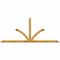 Ekena Millwork Richland Rough Sawn Timber Gable Bracket, Western Red Cedar, 108"W x 45"H x 2"D x 4"F, 10/12 Pitch GBW108X45X0204RIC00RWR - alternate 1